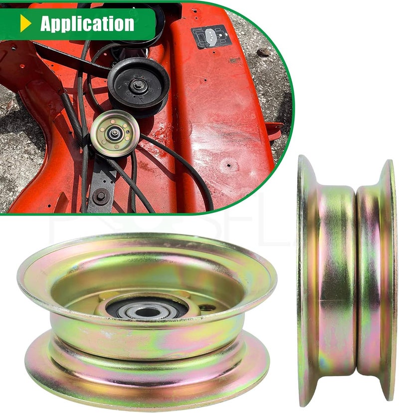 POSFLAG 532177968 Husqvarna Idler Pulley Replaces 532193197 Husqvarna Idler Pulley, 177968 Pulley, 193197 Pulley, Ariens 21546308 Idler Pulley for Husqvarna YTH24V48, YTH22V46, YTH2348, Z248F Tractors - Image 5